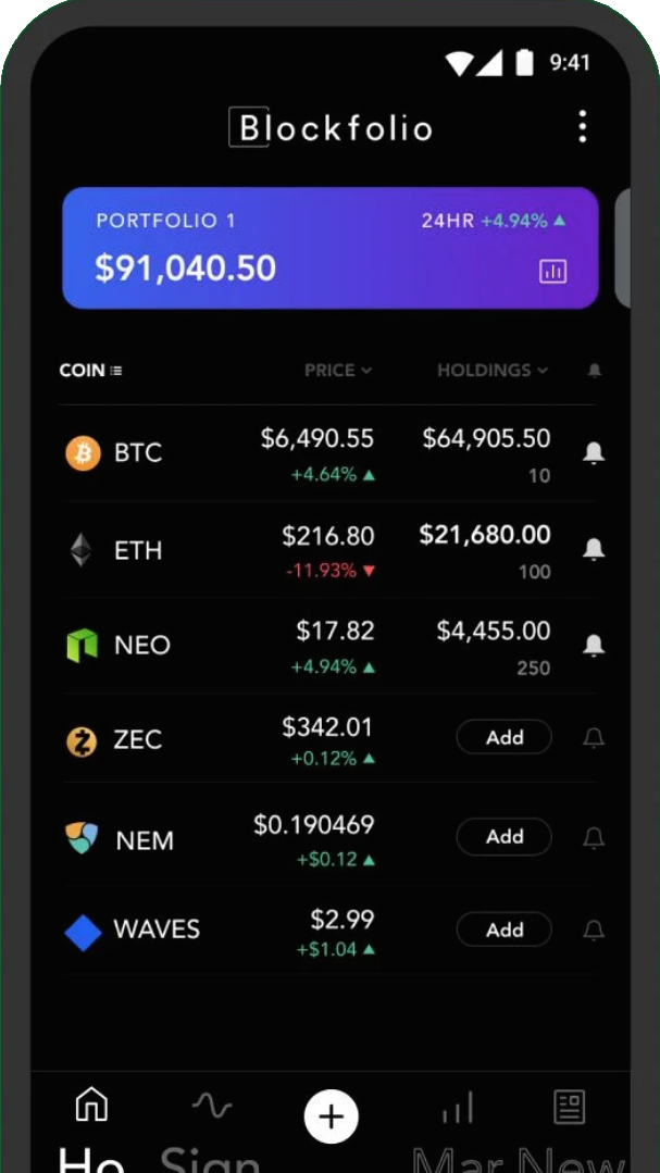 blockfolio vs coinbase