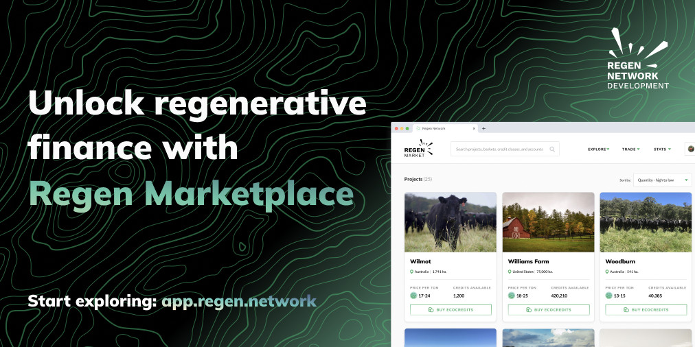 Carbon Offsetting for Blockchains and Beyond – Regen Network Launches Carbon Marketplace