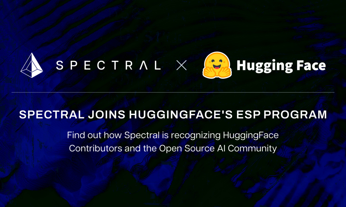 Spectral Labs 加入 Hugging Face 的 ESP 计划，以推进链上 x 开源 AI 社区插图
